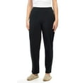 thumbnail image 4 of Turtle Bay New York Women's Plus Size Knit Pull on Pants - Cotton Blend Sweatpants with Flat Front Waistband and Side Seam Pockets, 4 of 6