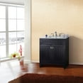 thumbnail image 2 of 32 in Single sink vanity in espresso with marble top in white, 2 of 3