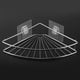 thumbnail image 4 of Organizador de estante de baño triangular adhesivo de Acero Inoxidable Sincero Plata, 4 of 9