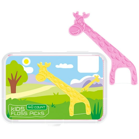 Kids Floss Picks Disposable 40PCS Dental Floss Dental Picks Tooth Cleaning Tools