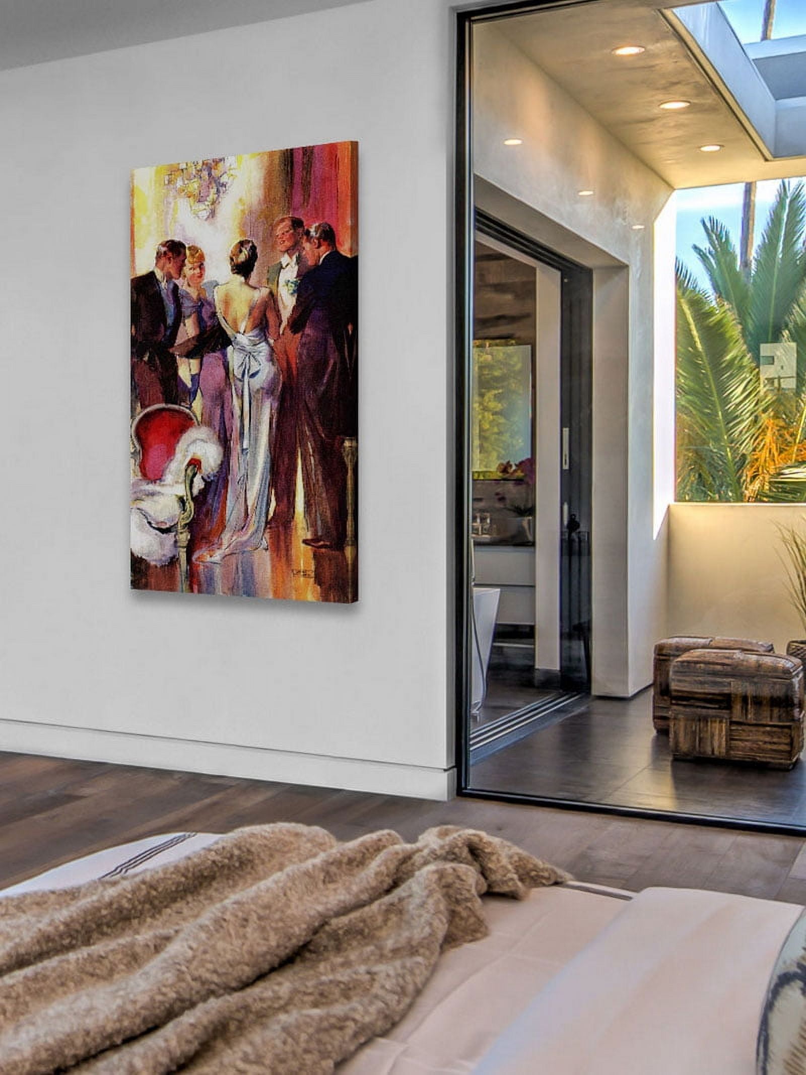 Marmont Hill Vintage Fashion Milk and Honey by John LaGatta Painting Print on Wrapped Canvas