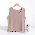 thumbnail image 2 of Kilaqueen Plus Size Tank Tops for Women Warm Sleeveless Solid Color Soft Layer Vest for Cold Weather Comfy Seamless Underwear Thermal Tops, 2 of 3