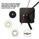 thumbnail image 3 of Matsuzay Mecanismo de reloj de cuarzo silencioso, piezas de manos de movimiento DIY, herramienta de repuesto de reparación alimentada por Decoración del hogar Paquete de conveniencia, 3 of 6
