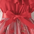 thumbnail image 6 of Coerni Girls One Shoulder Flower Girl Dress Kids Toddler Lace Tulle Tutu Long Dress Princess Dresses Sequin Tulle Ball Gown, 6 of 6