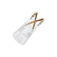 thumbnail image 3 of Guardoinrt Transparent Apron Kitchen with Large Pocket Material TPU 80cm Apron Black TPU Yellow 60cm, 3 of 6