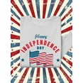 thumbnail image 3 of Independence Day Waving Flag Sweatshirt Women -Image by Shutterstock, Female Small, 3 of 7