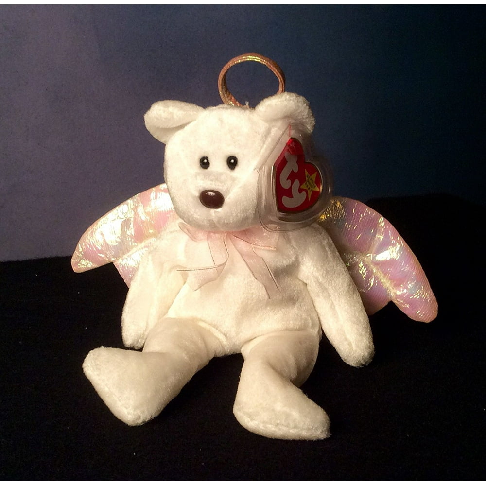 1 X Halo the White Angel Bear MWMT Ty Beanie BabiesNew out of Ty