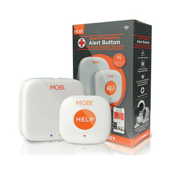 MOBI CONNECT Smart Monitoring System - Caregiver Alert Button, In Home Alert, SOS Button,  In-Home Caregiver Monitor, Emergency Assistance, Suit for Independent, Elderly Seniors, Handicapped, Nursery