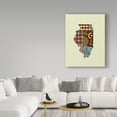 thumbnail image 3 of Trademark Fine Art 'Illinois State Map' Canvas Art by Lanre Adefioye, 3 of 3
