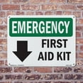 thumbnail image 5 of First Aid Kit OSHA Emergency Rigid Plastic Sign 18 Inch x 12 Inch - 5 Pack, 5 of 8