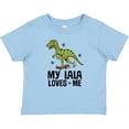 thumbnail image 3 of Inktastic My Lala Loves Me Dinosaur Boys Baby T-Shirt, 3 of 5