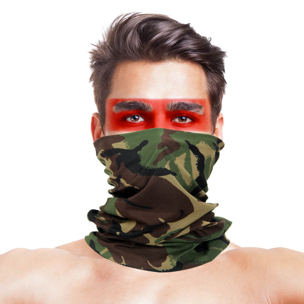 2PCS United States Us Army Veteran Face Cover Mask Adult Face Bandana Balaclava Reusable Neck Gaiter for Mens Womens 