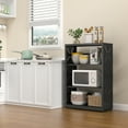 thumbnail image 3 of Polup Industrial Style 3-Tier Freestanding Bookcase with Adjustable Metal Shelves, Black, 1-Pack, 3 of 11