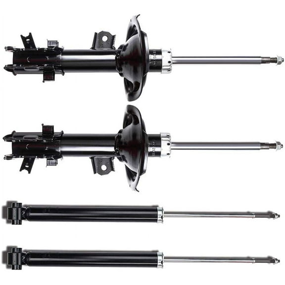 CCIYU 4 x Front Rear Struts Shock Absorbers Fit for Hyundai Accent 2006 2007 2008 2009 2010 2011,for Kia Rio Rio5 2006 2007 2008 2009 2010 2011 333516 72297 348002 5621