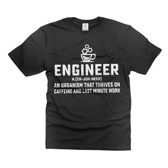 Mens Engineer T-shirt Funny Engineer Shirts Engineer Joke T-Shirt Engineer Gift Ideas Shirt For Men (XX-Large Black)