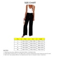 thumbnail image 5 of Pantalones anchos y largos sueltos, pantalones anchos para mujer, pantalones casuales con cintura elástica y ribete de botones, pantalones anchos con ribete de botones diseñados para durar, 5 of 5
