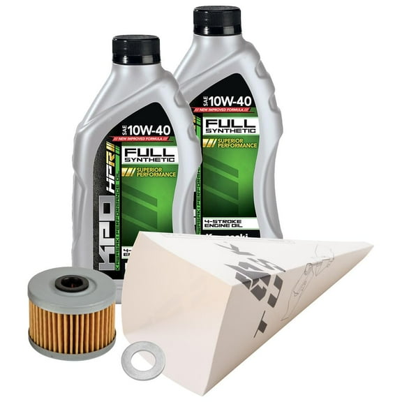 Tusk 4-Stroke Oil Change Kit for Kawasaki Full Synthetic 10W-40