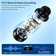 thumbnail image 4 of Retractable Neckband Bluetooth Headphones Wireless Earbuds, Around The Neck Headset with Noise Cancelling Microphone, IPX5 Sweatproof Sports Earphones for iPhone Android (Black), 4 of 9