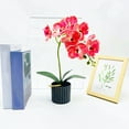 thumbnail image 2 of Faux Orchid Flower Butterfly Artificial Bonsai In Pot For Table Decoration, 2 of 8