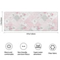 thumbnail image 3 of Pioneer Flower Floral Print Pattern Bathroom Rugs Mat, Non Slip Microfiber Bathroom Rug with Rubber Backing, Soft Mats for Bathroom Floor Tub Shower, 17"x47", 3 of 5
