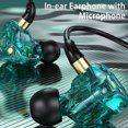 thumbnail image 2 of ruhuadgb Computer Gaming Headset 3.5mm Jack In-ear Wired Headphone with Mic Bass Stereo HiFi Earphone for iOS for Android, 2 of 7