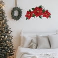 thumbnail image 6 of Liffy Poinsettia Metal Wall Art, 15" Flower Wall Decor, Christmas Decorations Indoor, 6 of 15