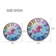 thumbnail image 2 of Pink Unicorn and Rainbow Wall Clock 12 Inch Silent Non Ticking Battery Operated Easy to Read for Kitchen Living Room, 2 of 8