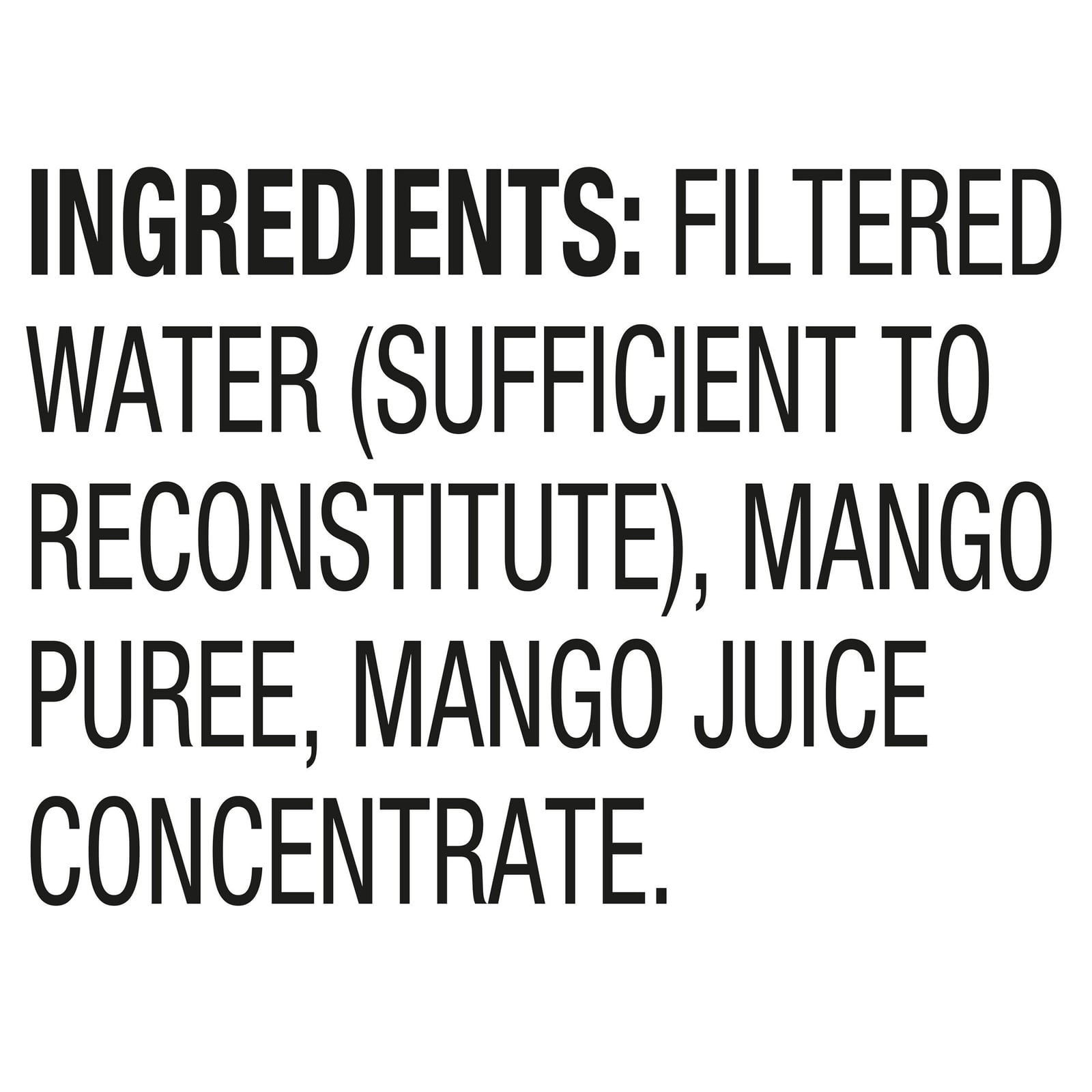 R.w. Knudsen - Juice Just Mango - Case of 6-32 FZ