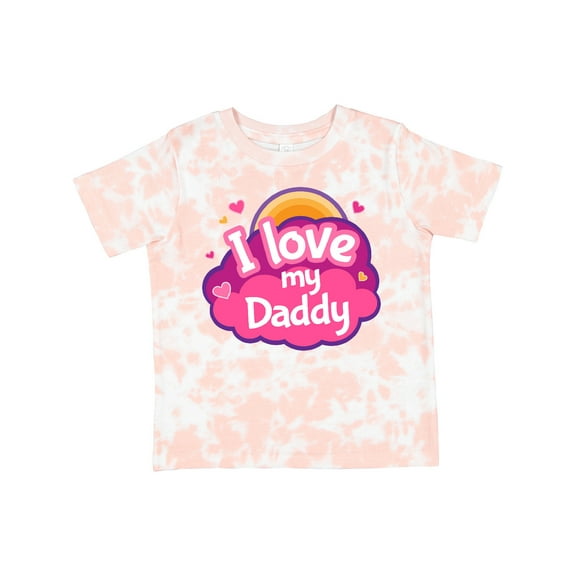 Inktastic I Love My Daddy Girls Girls Toddler T-Shirt