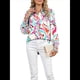 thumbnail image 2 of Blusas Bohemias con Cuello en V y Mangas Farol para Mujer 2025 Rojo y Verde XL, 2 of 10