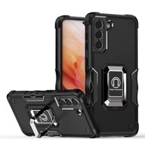 Mantto for Galaxy S21 Plus Cover with Ring Kickstand, Impact-Resistant, Shockproof, Protective Bumper Magnetic with Car Mount Durable Hybrid Rugged Phone Case For Samsung Galaxy S21 Plus, Black