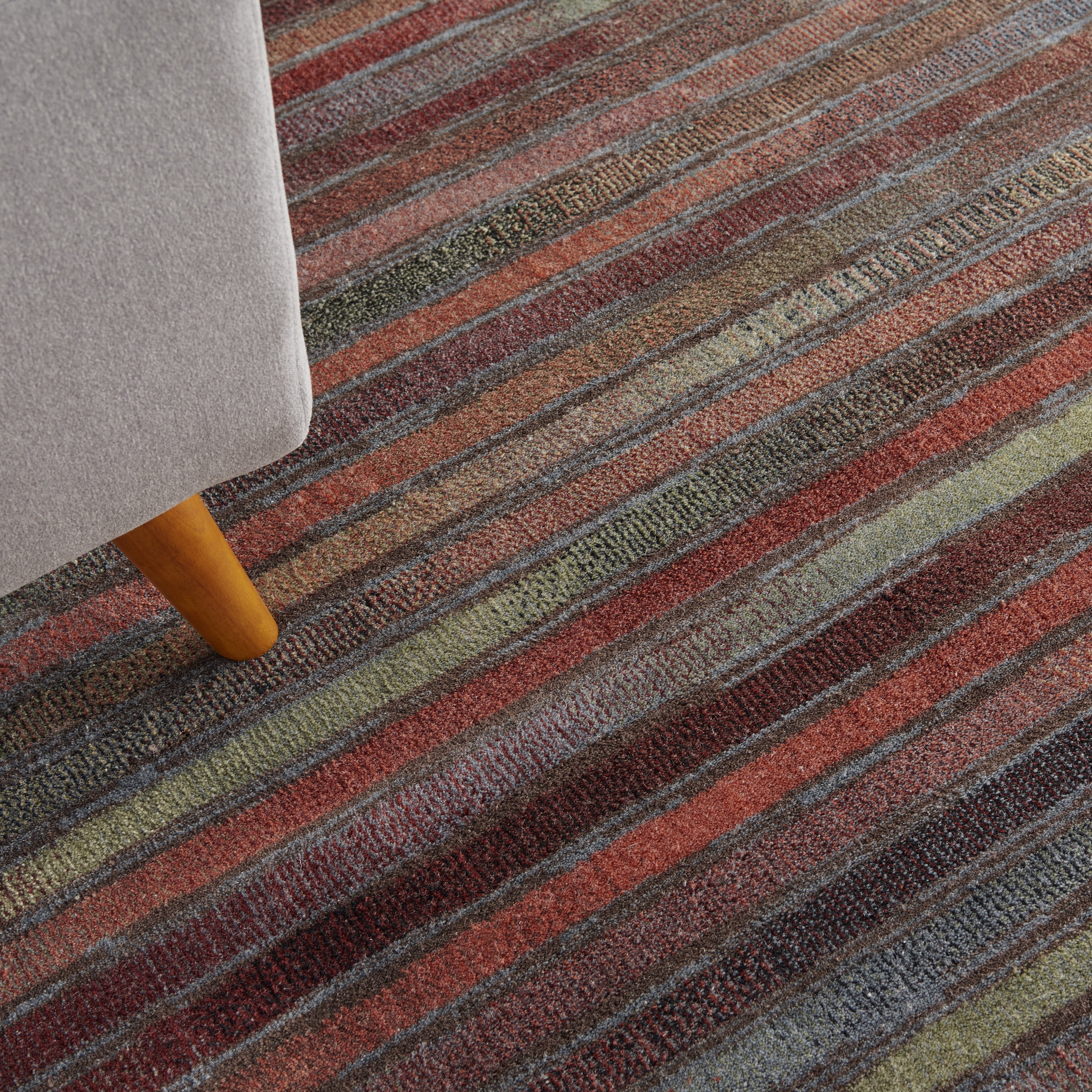 Nourison Expressions Brushstroke Multicolor 9'6" x 13'6" Area Rug, (10x14)