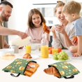 thumbnail image 7 of Haosy 3 Pack Reusable Ziploc Bags BPA Free Healthy Food Storage Bag Leakproof Sandwich Snack Freezer Bags Cute Ducks and Flower, 7 of 7