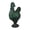 Frosted green, variant on Lynono Glass Rooster Shape Candy Box With Lid Covered Snacks Jar Dish FestivalG1ftGlass Rooster Jar With Lid Chicken Design Candy Dish For Kitchen Counter Decors
