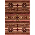 thumbnail image 2 of Handcraft Rugs Southwestern Modern Abstract Contemporary Area Rug. Red Rust/Burgundy and Multi. 8 ft. by 10 ft., 2 of 9