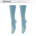 thumbnail image 3 of Calcetines de ciclismo Unique Bargains Antideslizantes Absorbentes de sudor Desodorantes Antifricción Calcetines de bicicleta al aire libre Azules Talla única Mujeres 1 par Patrón de color irregular, 3 of 6