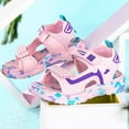 thumbnail image 5 of REDARER Girls Tie-Dye Sport Sandals Soft Thick Sole Hook and Loop Strappy Open Toe Beach Footwear for Kids,13.5, 5 of 7