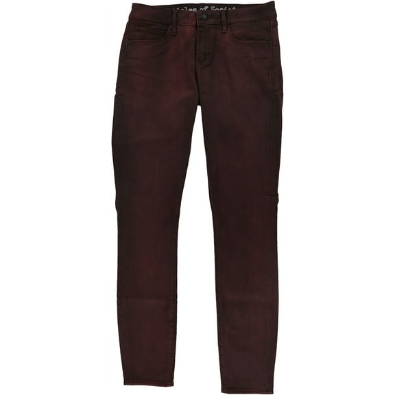 Articles of Society Womens Mya Skinny Fit Jeans, Red, 28