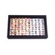 thumbnail image 1 of 1pc Covered Jewelry Box For 100 Rings And Earrings, Jewelry Display Organizer, 1 of 4