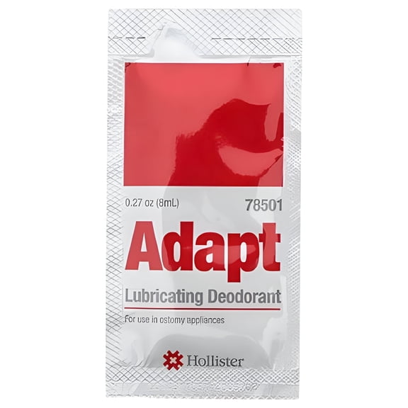 Adapt Lubricating Deodorant - For Use with Ostomy Pouches, 8 mL Packet, Clear, 1 Count