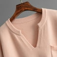 thumbnail image 5 of AINIYS Women Two Piece Outfits Sweater Sets Loungewear V Neck Knit Pullover Matching Wide Leg Pants Tracksuit 2025 Fall Fashion Pink Free Size, 5 of 9