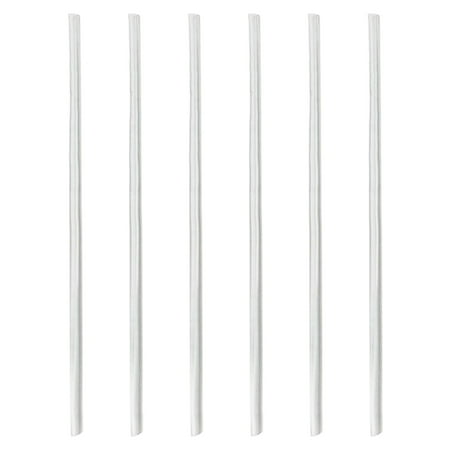 Cornucopia Brands Honey Bear Sippy Cup Replacement Straws (6-Pack); Clear Medical Grade Flexible Plastic Straws for Therapy Bottles