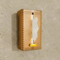 Wall Mounted Tissue Box Holder | Transparent Acrylic Bathroom & Kitchen Paper Towel Dispenser | Large Capacity Storage with Side Door for Easy Refill