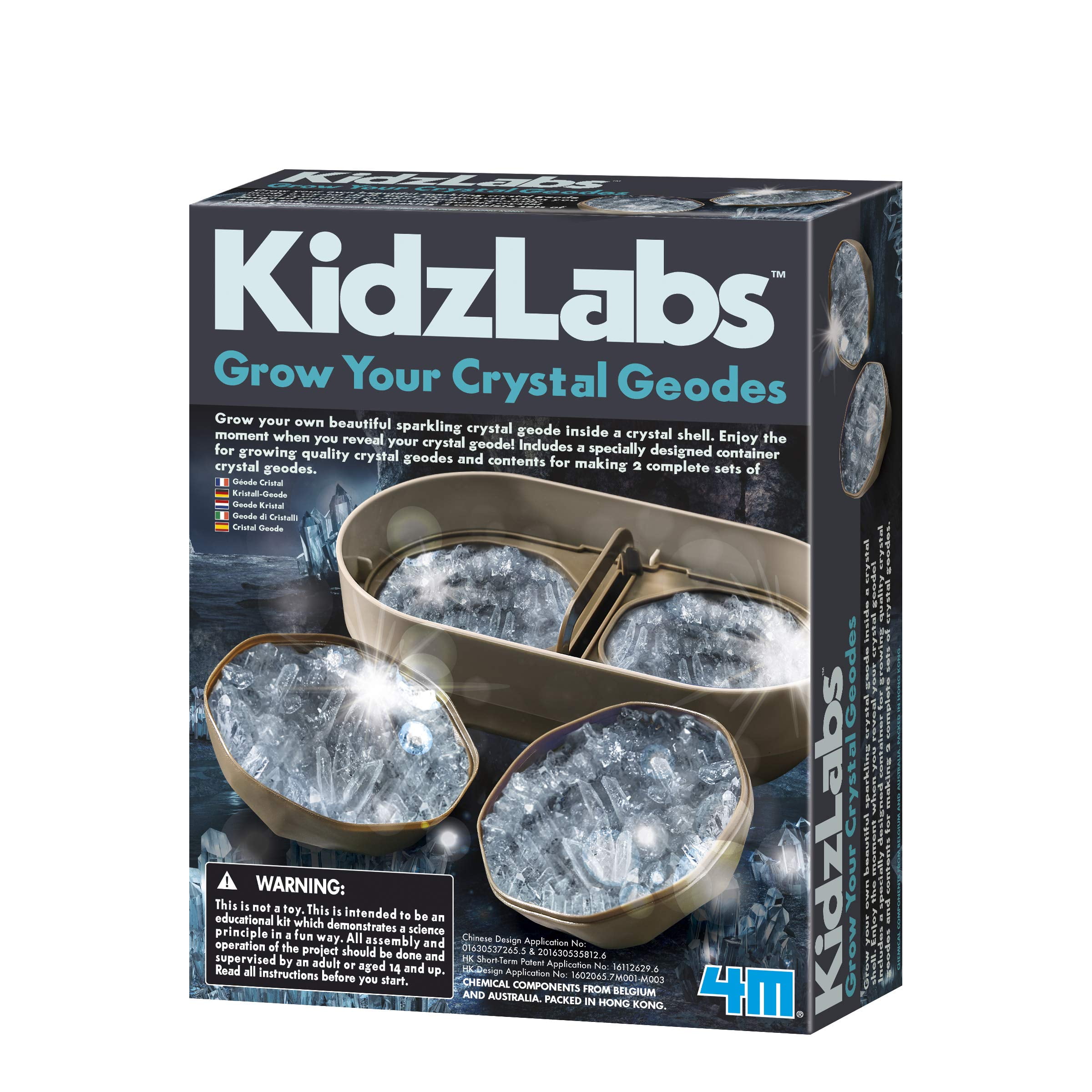 Crystal Geode Grow Your Own Chemistry Experiment Discovery Toy Gifts Childs Kids 