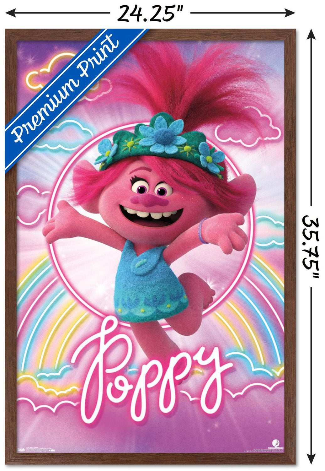 DreamWorks Trolls 2 - Poppy Wall Poster, 22.375" x 34" Framed