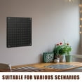 thumbnail image 3 of OUNONA 4Pcs Wall Mounted Black Metal Pegboard Panel Organizer Heavy Duty Tool Storage Rack for Home, 3 of 8