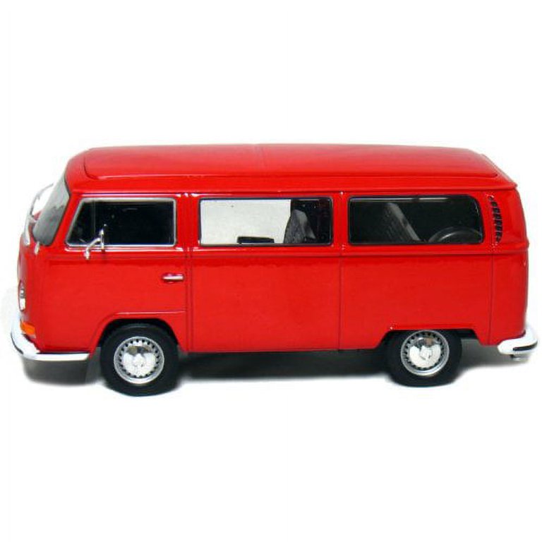 Welly 1972 Volkswagen T2 Bus 1/24 Scale Diecast Model Vehicle Red