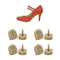 thumbnail image 6 of INSPIRE CHIC Plastic Shoes High Heel Tips for Women 8 PCS Replacement Beige 1.8 x 1.5 x 2cm, 6 of 6