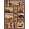thumbnail image 3 of Nature Novelty 5' x 7' Multi-Color Polypropylene Indoor Area Rug, 3 of 9