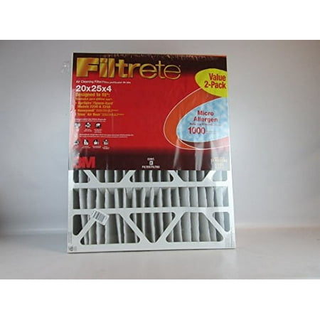 Filtrete 20x25x4 Air Filter  MPR 1000  MERV 11  Allergen Defense 12-Month Deep Pleated 4-Inch Air Filters  2 Filters